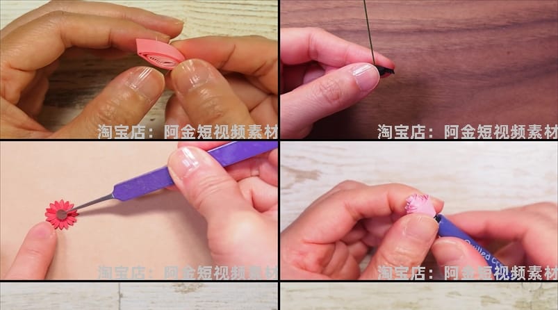 手工折纸折花高清横屏国外解压视频小说推文素材自媒体引流无水印