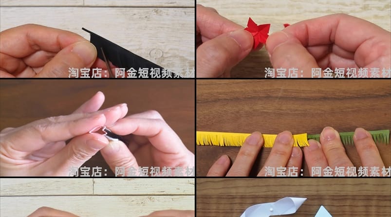 手工折纸折花高清横屏国外解压视频小说推文素材自媒体引流无水印