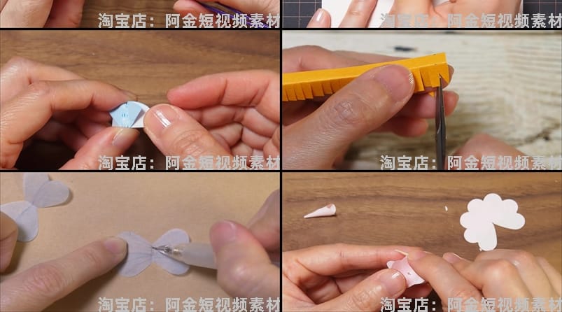 手工折纸折花高清横屏国外解压视频小说推文素材自媒体引流无水印