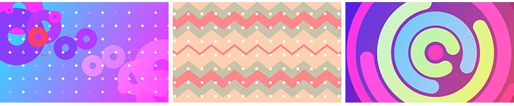 孟菲斯波普艺术卡通几何图案炫彩色流行创意时尚LED背景视频素材