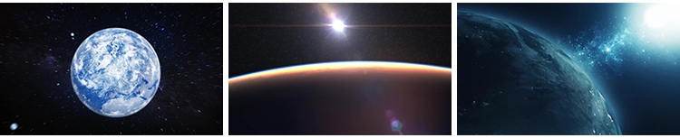 地球俯冲推进穿梭穿越云层白云开场片头转场动画LED背景视频素材