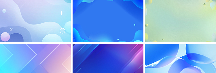 简约几何蓝色渐变线条商务流行时尚图形图案LED背景动态视频素材