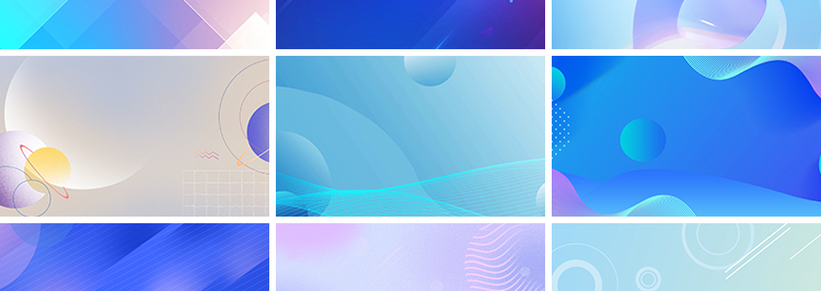 简约几何蓝色渐变线条商务流行时尚图形图案LED背景动态视频素材