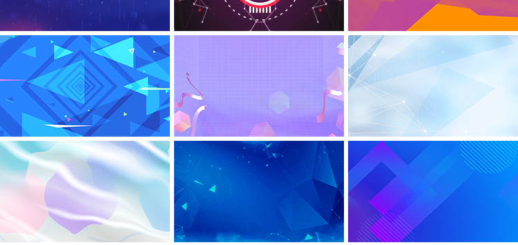 简约几何蓝色渐变线条商务流行时尚图形图案LED背景动态视频素材