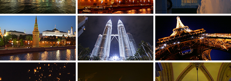 国外夜景城市夜晚人流车延时航拍俯拍高楼大厦街头交通短视频素材