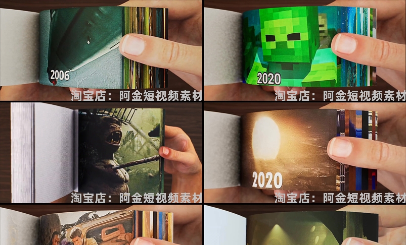 翻页画高清横屏手工国外海外短视频自媒体解压小说推文素材引流