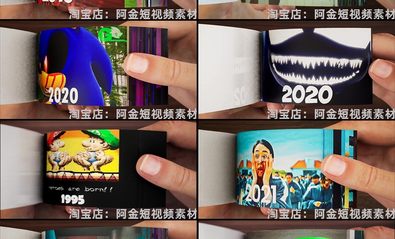 翻页画高清横屏手工国外海外短视频自媒体解压小说推文素材引流