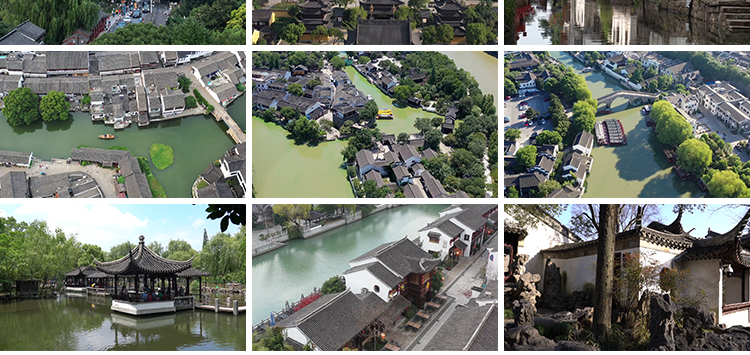 苏州园林古镇建筑古朴房屋凉亭湖水巷古典景色旅游景区短视频素材