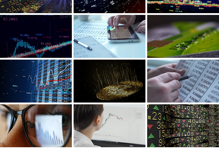 财经经济金融类科技背景证券货币银行数据高清快手抖音短视频素材