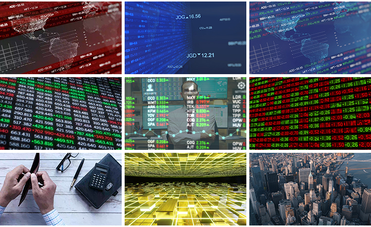 财经经济金融类科技背景证券货币银行数据高清快手抖音短视频素材