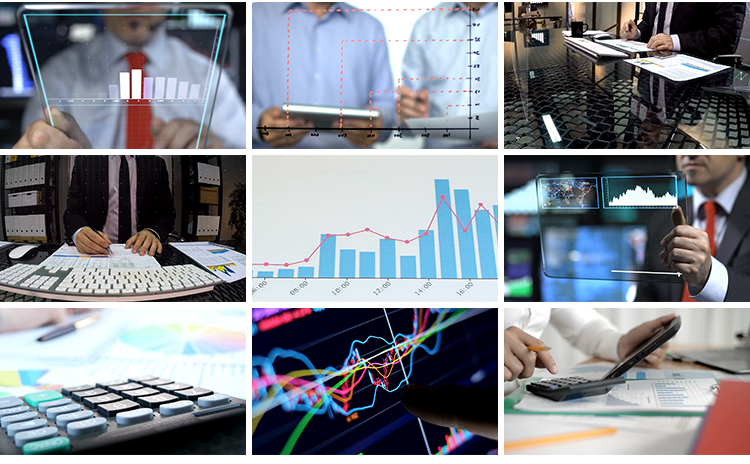 财经经济金融类科技背景证券货币银行数据高清快手抖音短视频素材