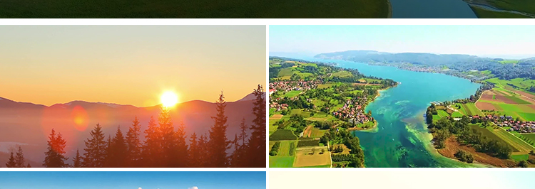 祖国大好河山风光航拍山川青山绿水壮丽自然风景背景高清视频素材