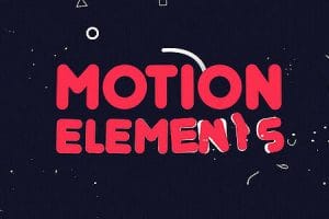 4K视频素材-100个现代时尚流行MG图形动画素材包 Motion Elements