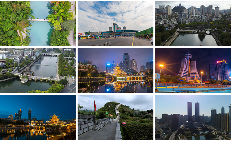 贵阳城市建筑风光地标CBD航拍延时旅游夜景点摄影宣传片视频素材