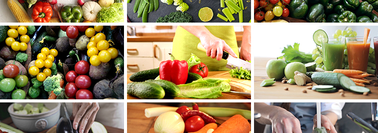 蔬菜西红柿辣椒菜椒彩椒茄子蘑菇切菜食材配菜宣传实拍短视频素材