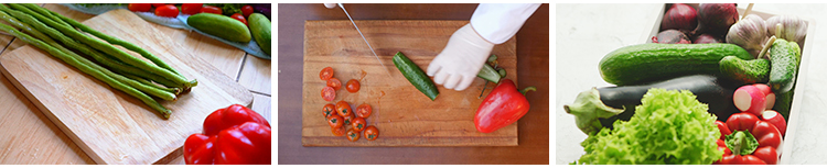 蔬菜西红柿辣椒菜椒彩椒茄子蘑菇切菜食材配菜宣传实拍短视频素材