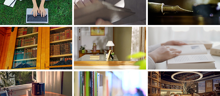 看书学习阅读知识图书馆书店写作特写翻书写字励志自媒体视频素材