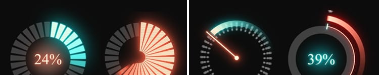 加载进度条数据缓冲启动百分比后期合成特效透明通道MOV视频素材