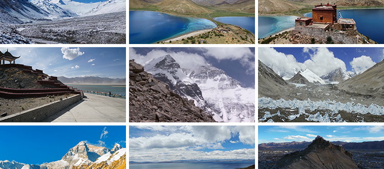 西藏川藏风景人文青藏高原山川雪山自然风景航拍自媒体短视频素材