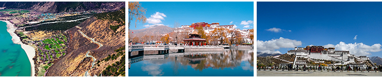 西藏川藏风景人文青藏高原山川雪山自然风景航拍自媒体短视频素材