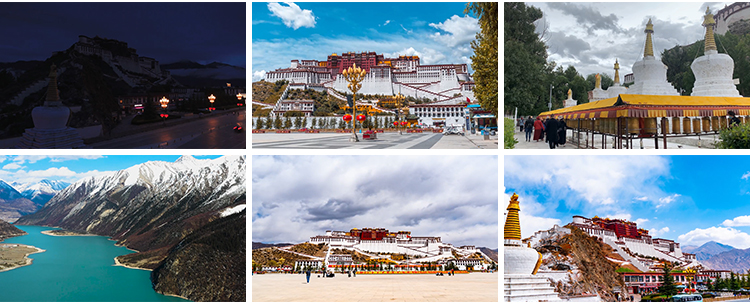 西藏川藏风景人文青藏高原山川雪山自然风景航拍自媒体短视频素材