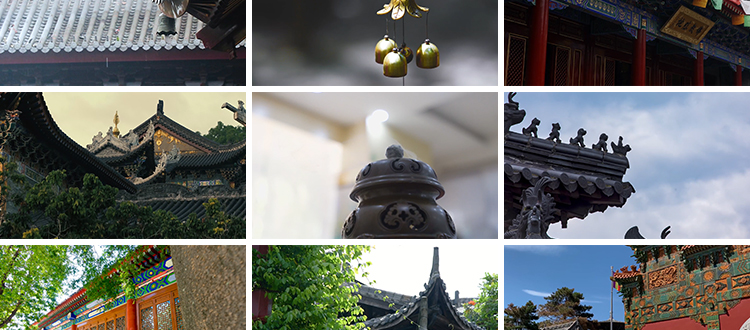 寺庙古风禅意佛系意境古风铃铛香炉古寺院风景抖音高清短视频素材