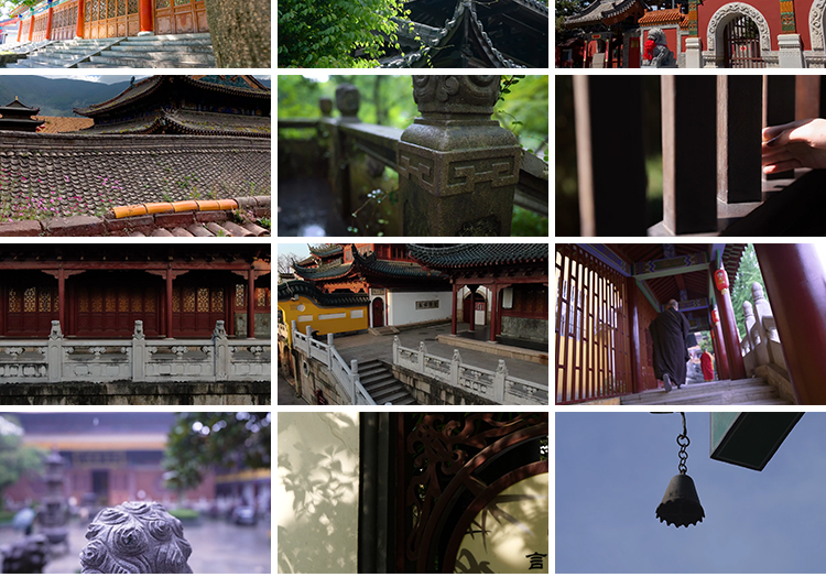 寺庙古风禅意佛系意境古风铃铛香炉古寺院风景抖音高清短视频素材