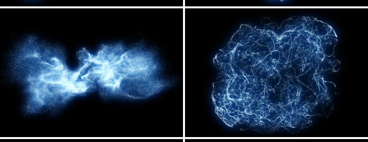 蓝色能量冲击波爆炸粒子动画pr_ae合成特效果MOV透明通道视频素材