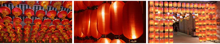 实拍喜庆节日花灯笼大红新年过年元旦元宵节逛花灯庙会短视频素材