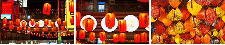 实拍喜庆节日花灯笼大红新年过年元旦元宵节逛花灯庙会短视频素材