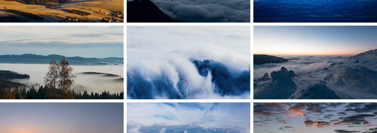 大山高山云海云雾翻滚清晨日出日落云层自然风光风景高清视频素材