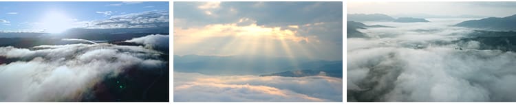 大山高山云海云雾翻滚清晨日出日落云层自然风光风景高清视频素材