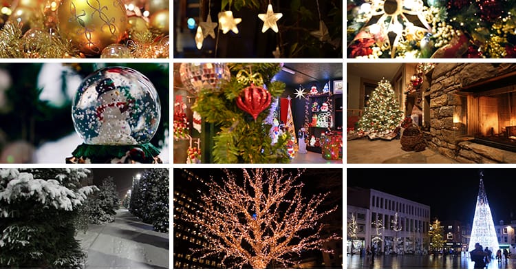 圣诞节平安夜圣诞树幸运球氛围祝福抖音快手自媒体剪辑短视频素材