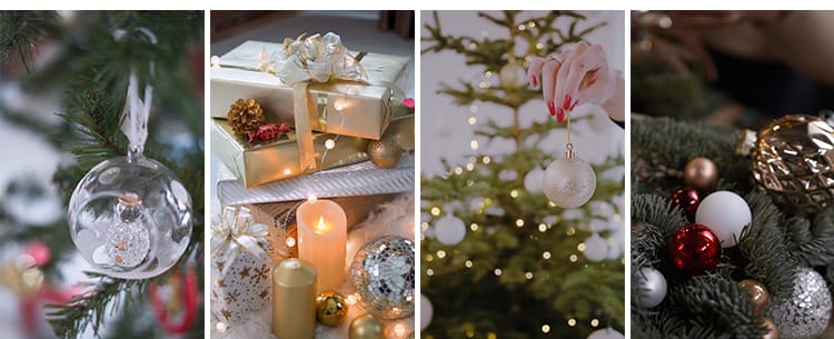 圣诞节平安夜圣诞树幸运球氛围祝福抖音快手自媒体剪辑短视频素材