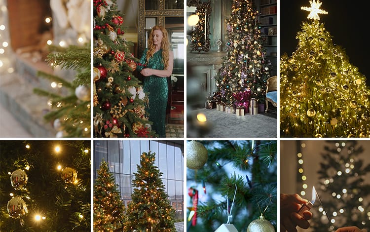 圣诞节平安夜圣诞树幸运球氛围祝福抖音快手自媒体剪辑短视频素材