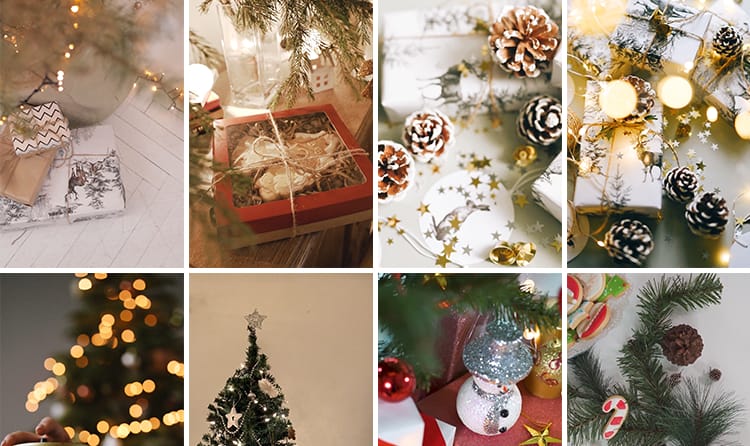 圣诞节平安夜圣诞树幸运球氛围祝福抖音快手自媒体剪辑短视频素材