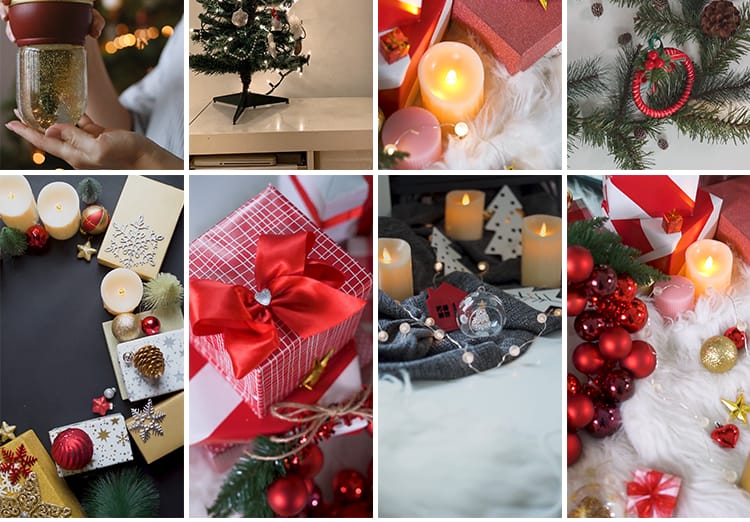 圣诞节平安夜圣诞树幸运球氛围祝福抖音快手自媒体剪辑短视频素材