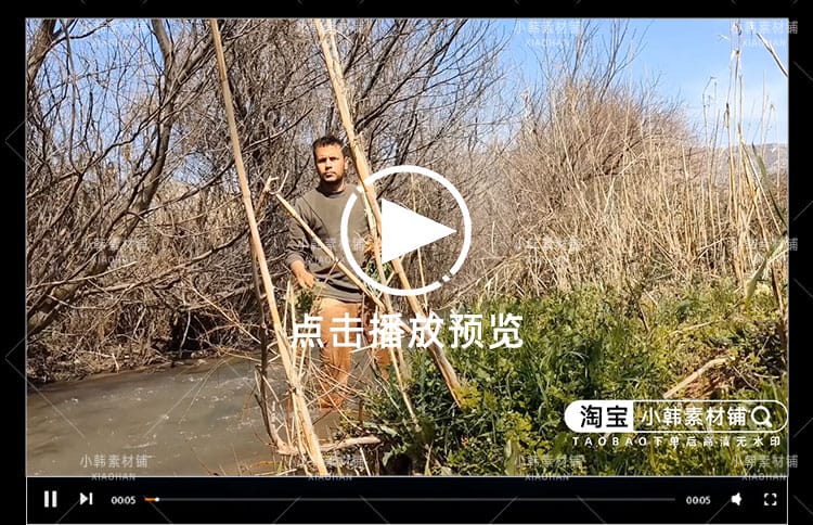 搭建原始泥砖庇护所纪录片4K自媒体电影解说抖音短视频素材