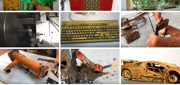 手艺人模型修复改造老旧物手工上锈翻新破旧解压减压抖音视频素材