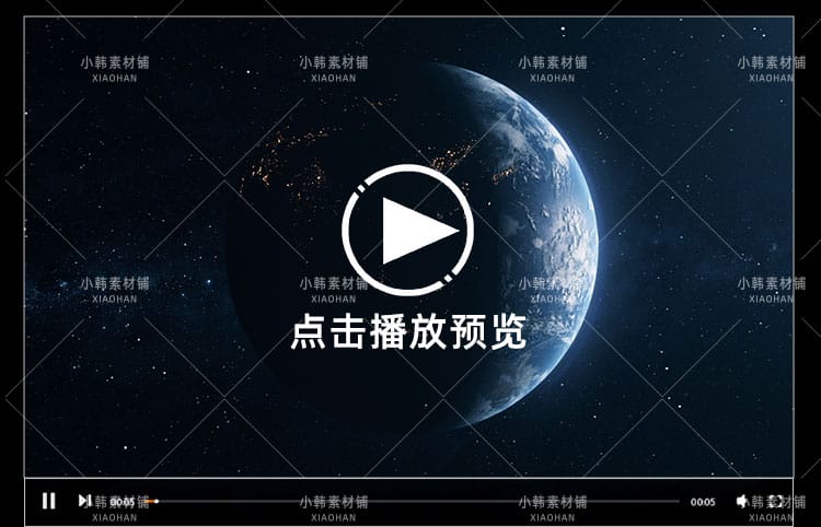 地球旋转 3D动画 科技感星球 mov后期合成特效自媒体视频素材