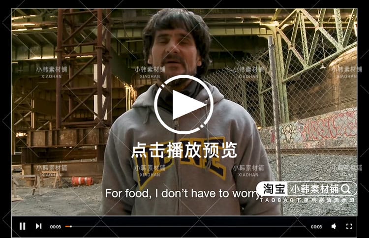 美国穷人生活纪录片住在纽约地自媒体电影解说抖音短视频素材