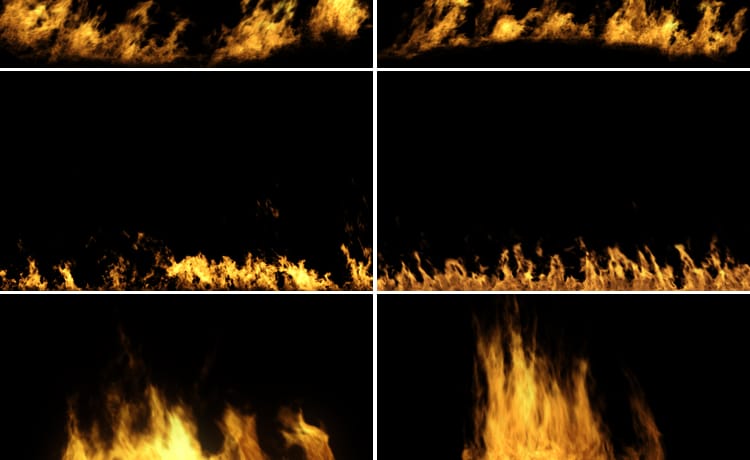 火焰火苗火堆篝火大火燃烧动态效果pr_ae合成MOV透明通道视频素材