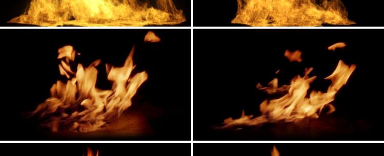 火焰火苗火堆篝火大火燃烧动态效果pr_ae合成MOV透明通道视频素材