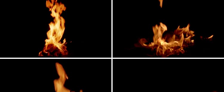 火焰火苗火堆篝火大火燃烧动态效果pr_ae合成MOV透明通道视频素材