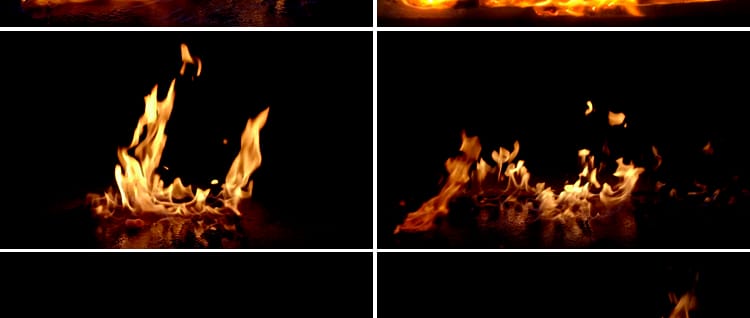 火焰火苗火堆篝火大火燃烧动态效果pr_ae合成MOV透明通道视频素材