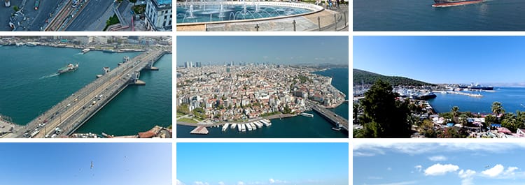 土耳其伊斯坦布尔旅游景点城市建筑卡帕多西亚热气球航拍视频素材