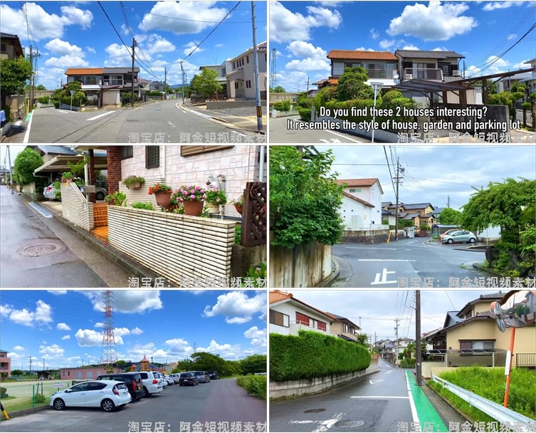 国外乡村小镇走拍街道唯美风景素材高清旅游自然治愈系短视频背景