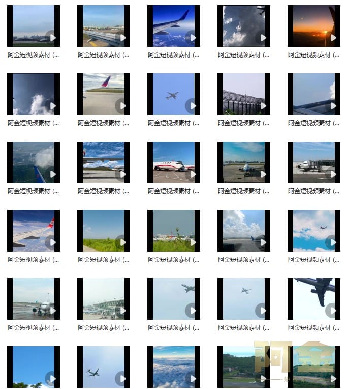飞机起飞降落飞行滑行降落机舱内航空大型客机场自媒体短视频素材