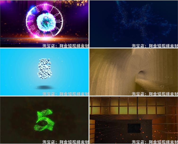 4K倒计时启动仪式会议十秒10倒数大屏幕舞台直播led背景视频素材