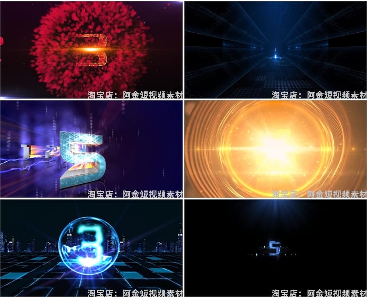 4K倒计时启动仪式会议十秒10倒数大屏幕舞台直播led背景视频素材